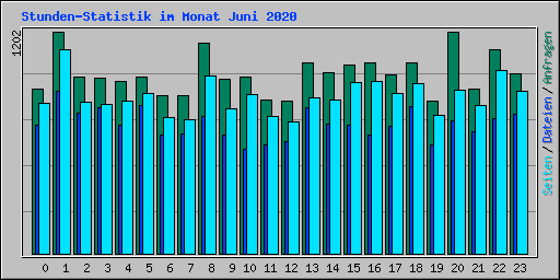 Stunden-Statistik im Monat Juni 2020
