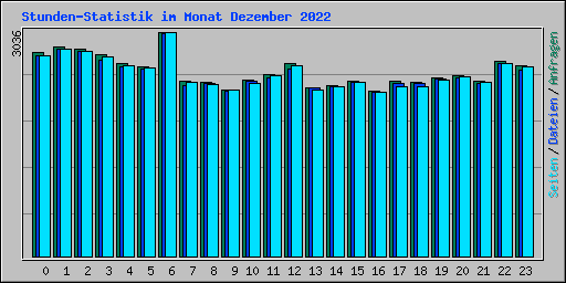 Stunden-Statistik im Monat Dezember 2022